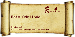 Rein Adelinda névjegykártya